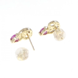 K18YG/K18WG Bông tai Ruby - Hàng hiệu Chính hãng 870408