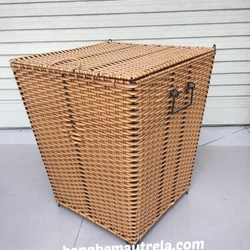 Sọt đựng đồ nhựa giả mây 452532