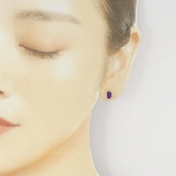 K14YG Amethyst Bông tai - Hàng hiệu Chính hãng 870571