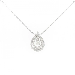 K18WG 2WAY Dây chuyền kim cương 0.30CT - Hàng hiệu Chính hãng