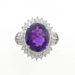 Nhẫn Amethyst PT900 4.57CT - Hàng hiệu Chính hãng 851876