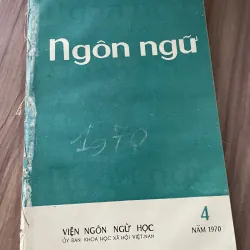 Tạp chí Ngôn ngữ - khổ lớn - số 4.1970 