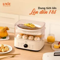Nồi hấp UNIE UE560 dung tích lớn 18L, 3 tầng hấp, 12 tính năng tiện lợi 574520