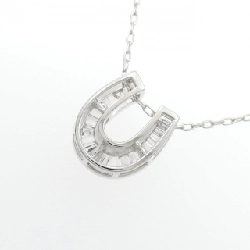 K18WG Mặt dây chuyền hình móng ngựa kim cương 0.20CT - Hàng hiệu Chính hãng 860166