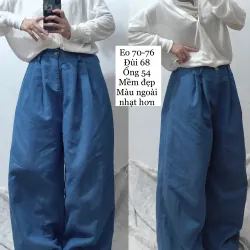 Quần jeans chất thô form thụng đẹp