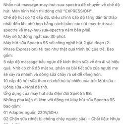 Máy Hút Sữa Điện đôi Spectra 9S Chính Hãng (Bảo Hành 1 Năm) 551375