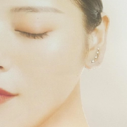 K18PG Bông tai kim cương 0.30CT - Hàng hiệu Authentic 863312