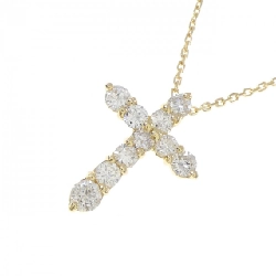 K18YG Dây chuyền kim cương chéo 1.02CT - Hàng hiệu Chính hãng 858233