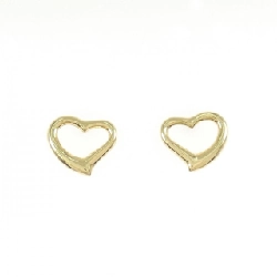 K18YG Bông tai hình trái tim - Hàng hiệu Chính hãng