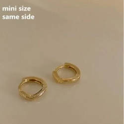 Hoa tai nữ mạ vàng 14K (9mm)