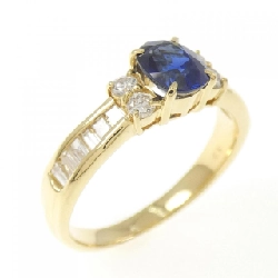 Nhẫn Sapphire K18YG 0.90CT