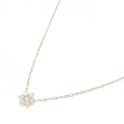 K18YG Hoa Kim Cương Dây Chuyền 0.58CT - Hàng hiệu Chính hãng 857260