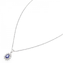 Dây chuyền Sapphire PT900/PT850 0.61CT - Hàng hiệu Chính hãng 858009