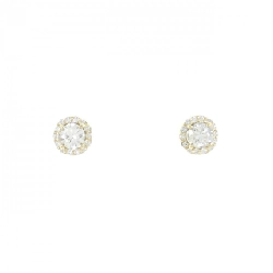 K18YG/ST Bông tai kim cương 0.300CT 0.309CT G SI1 Tốt - Hàng hiệu Chính hãng