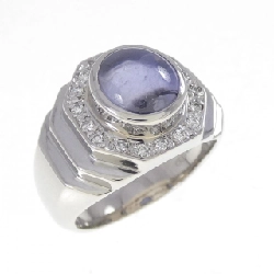 Nhẫn Star Sapphire PT900 4.73CT - Hàng hiệu Chính hãng