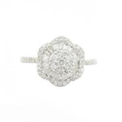 Nhẫn kim cương hoa K18WG 0.50CT - Hàng hiệu Authentic 847568