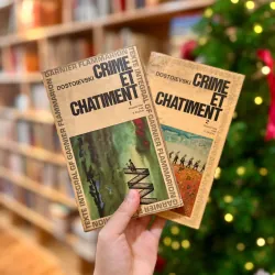 Crime And Punishment - Fyodor Dostoevsky (Trọn bộ 2 tập tiếng Pháp, in 1965)