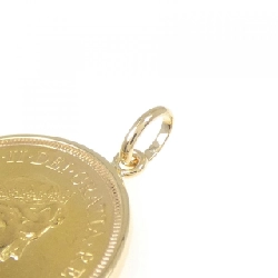 K18YG(枠) Đồng xu mặt dây chuyền - Hàng hiệu Authentic 869233