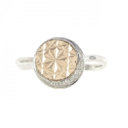 Nhẫn kim cương PT950/K18PG 0.01CT 670268