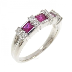 Nhẫn ruby PT900 0.50CT