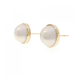 K18YG Mabe Pearl Earrings - Hàng hiệu Authentic 868520