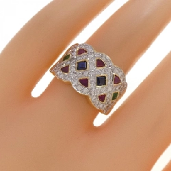 Nhẫn đá màu K18YG/K18WG - Hàng hiệu Authentic 854255