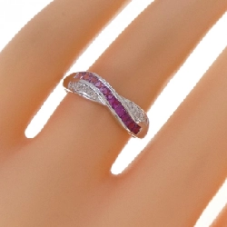 Nhẫn đá màu K18WG - Hàng hiệu Authentic 851052