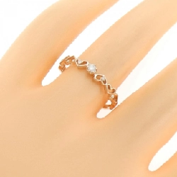 Nhẫn kim cương K10PG hình trái tim 665434