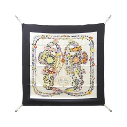 Khăn quàng HERMES BRIDE DE GALA EN FLEURS CARRE 004192S - Hàng hiệu Chính hãng