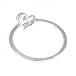 Nhẫn kim cương hình trái tim K10WG 0.02CT 672950