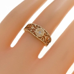 Nhẫn kim cương K18YG - Hàng hiệu Authentic 855025