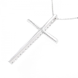 K18WG Dây chuyền kim cương chéo 0.28CT - Hàng hiệu Chính hãng 863273