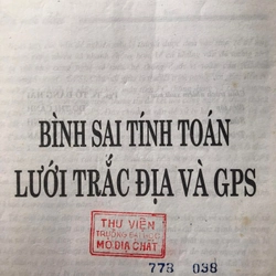 BÌNH SAI TÍNH TOÁN LƯỚI TRẮC ĐỊA VÀ GPS 470796