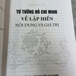 TƯ TƯỞNG HỒ CHÍ MINH VỀ LẬP HIẾN NỘI DUNG VÀ GIÁ TRỊ 541075