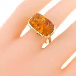 Nhẫn hổ phách K18YG 669740