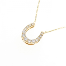 K18YG Móng ngựa Kim cương Dây chuyền 0.20CT - Hàng hiệu Chính hãng 858853