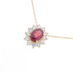 Dây chuyền ruby K18YG 0.52CT - Hàng hiệu chính hãng 864917