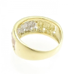 Nhẫn kim cương voi K18YG/PT900/K18PG 0.01CT 668258