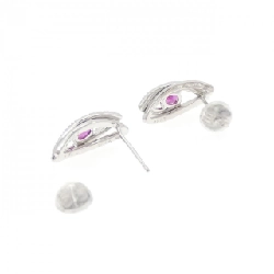 K18WG Bông tai Ruby 0.40CT - Hàng hiệu Chính hãng 871098