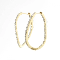 K18YG Bông tai kim cương 0.76CT - Hàng hiệu Chính hãng 876493