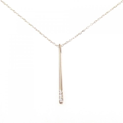 K18PG Dây chuyền kim cương ba viên 0.05CT - Hàng hiệu Chính hãng