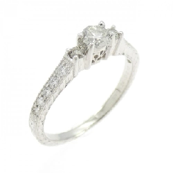 Nhẫn kim cương 18KWG 0.24CT - Hàng hiệu Chính hãng