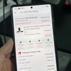 Bán bộ phát wifi di động Tenda phát từ sim 4G đạt chuẩn wifi 6 mới mua ít sử dụng 714033