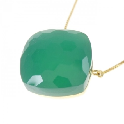 K18YG Đá ngọc bích Dây chuyền 14.22CT - Hàng hiệu Chính hãng 862643