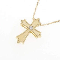 K18YG Dây chuyền kim cương chéo 0.03CT - Hàng hiệu Chính hãng 860448