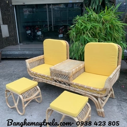 Băng ghế mây 2 chỗ decor spa 475783