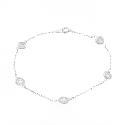 K18WG Vòng tay kim cương 1.00CT - Hàng hiệu Chính hãng 873478