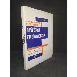 Phương pháp thực hiện luận văn tốt nghiệp và tiểu luận báo cáo thực tập mới 70% HCM1512