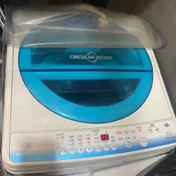 Máy giặt Toshiba 8.2kg cửa trên màu trắng có màn hình LED 738951