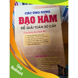 (TẶNG BOOKMARK) Các Ứng Dụng Đạo Hàm Để Giải Toán Sơ Cấp - Huỳnh Công Thái 2007 Tham khảo - luyện thi RBK-AK2ST1